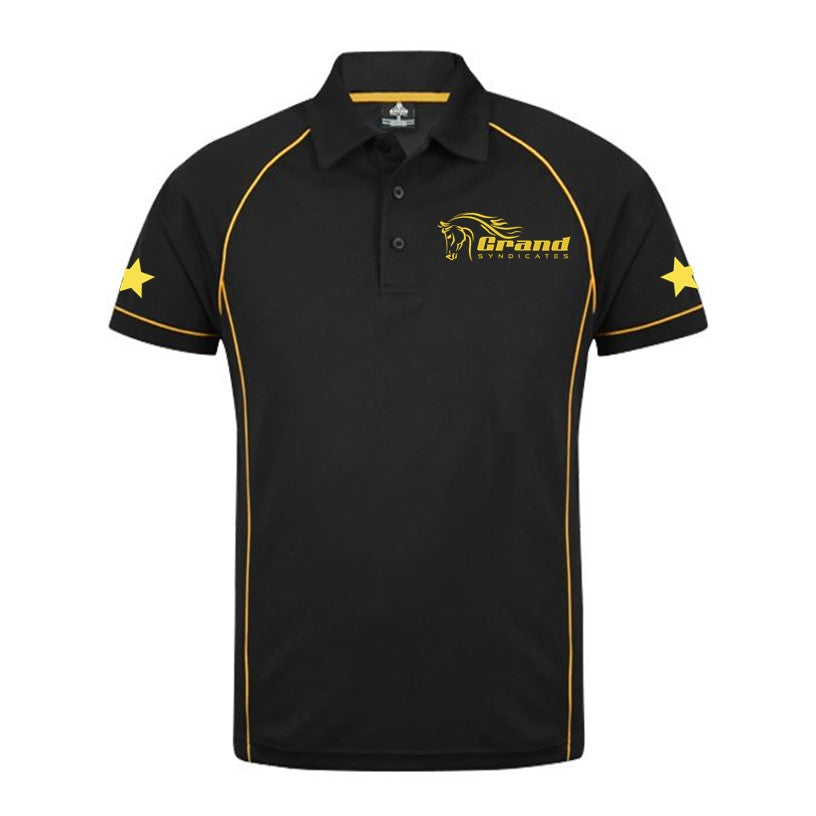 Grand Syndicates - Polo - Black/Gold XLarge