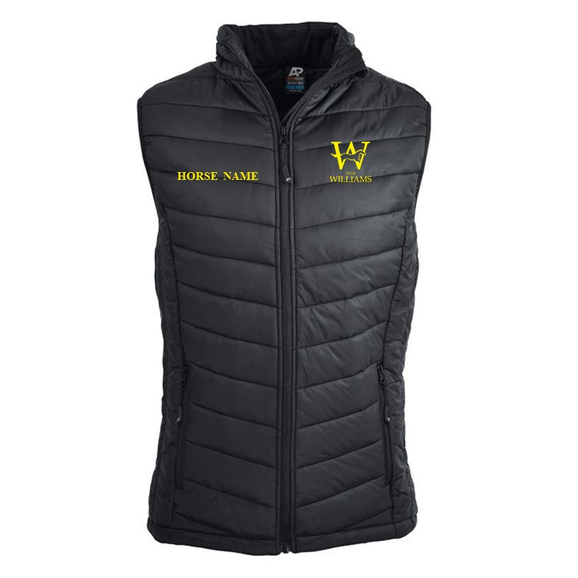 Team Williams - Puffer Vest Personalised