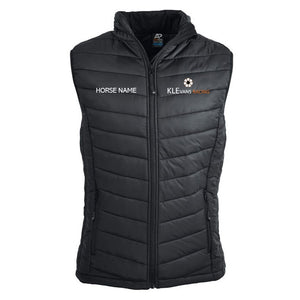 KL Evans - Puffer Vest Personalised
