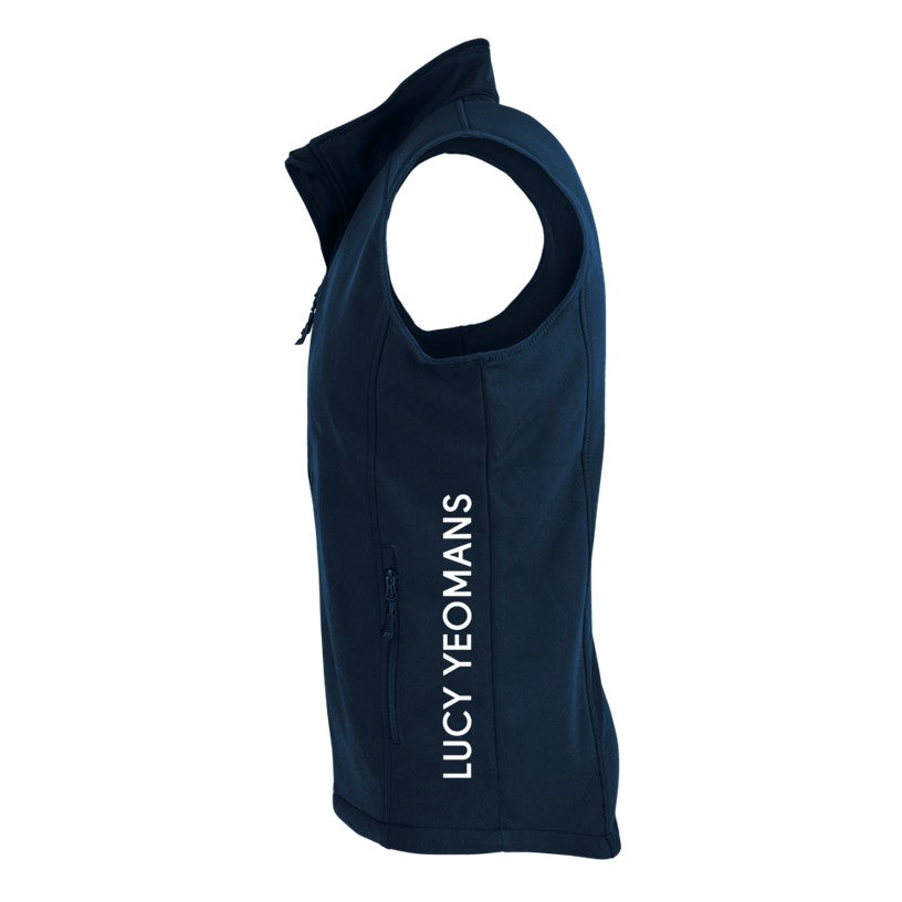 Lucy Yeomans Racing - SoftShell Vest Personalised