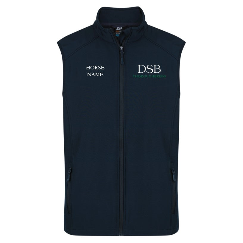DSB Thoroughbreds - SoftShell Vest Personalised