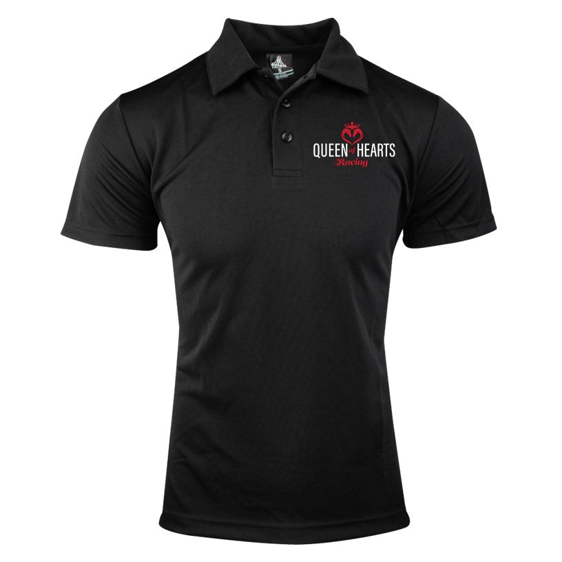 Queen of Hearts - Polo - Black 10