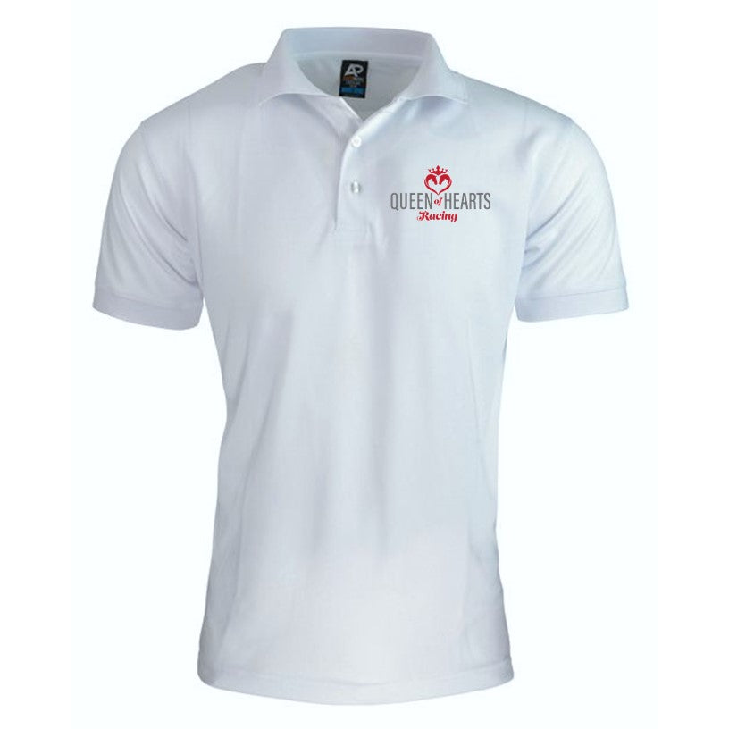 Queen of Hearts - Polo - White 14