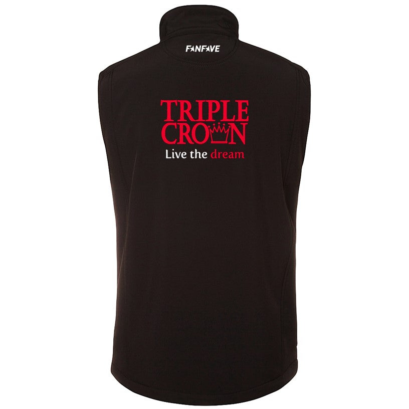 Triple Crown - SoftShell Vest - Black Medium