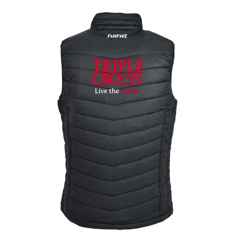 Triple Crown - Puffer Vest - Black Small