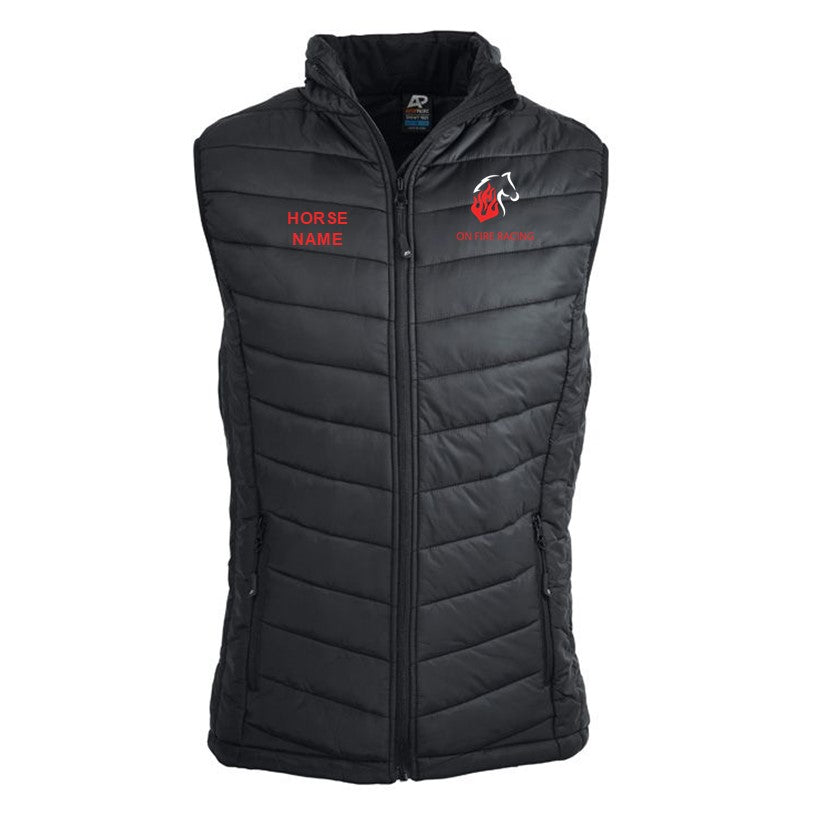 On Fire - Puffer Vest Personalised