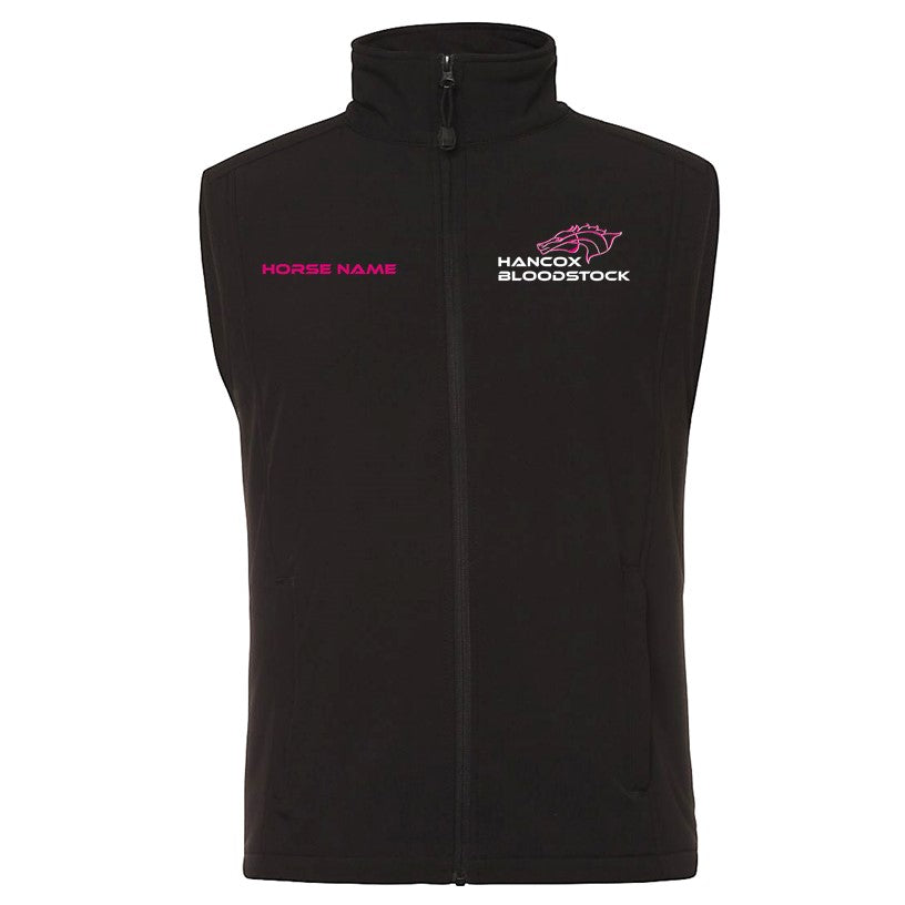 Hancox Bloodstock - SoftShell Vest Personalised