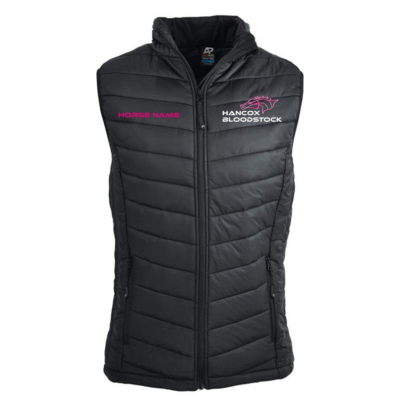 Hancox Bloodstock - Puffer Vest Personalised