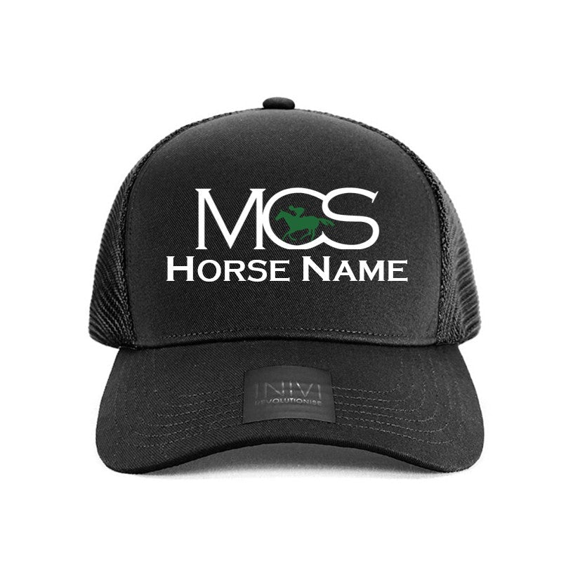 Matthew Smith - Premium Trucker Cap Personalised - Black Bianco Nero