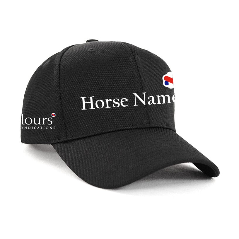 Tricolours - Sports Cap Personalised - Black Tokyo Lady