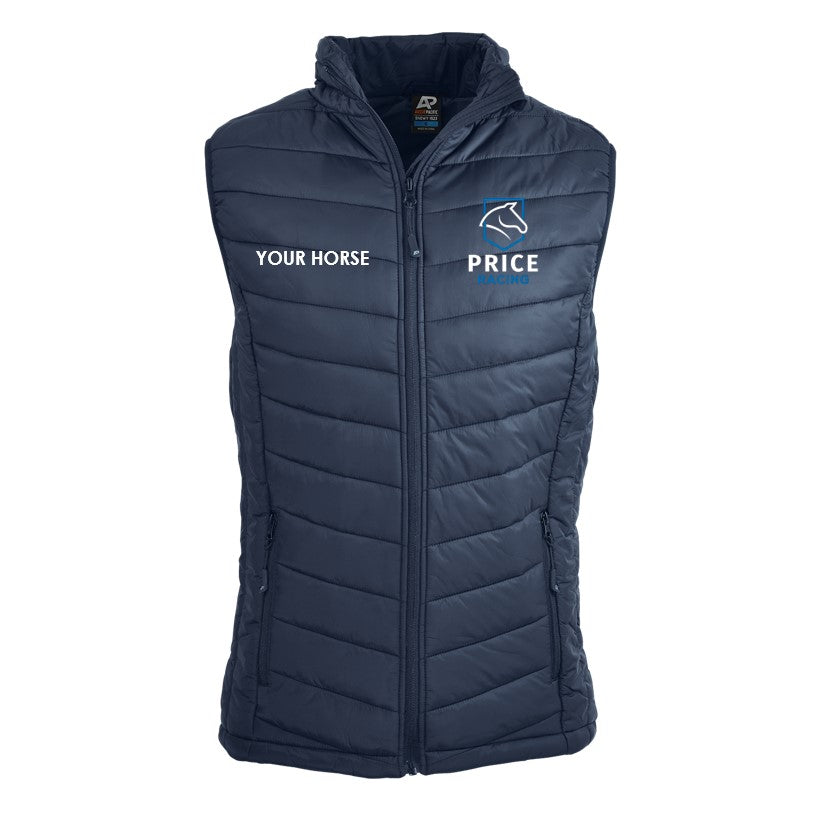 Price Racing  - Puffer Vest Personalised