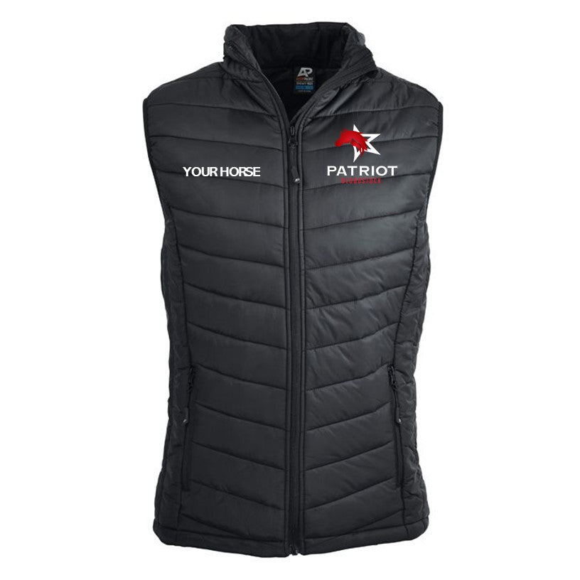 Patriot Bloodstock - Puffer Vest Personalised