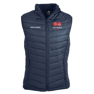 Roll The Dice - Puffer Vest Personalised